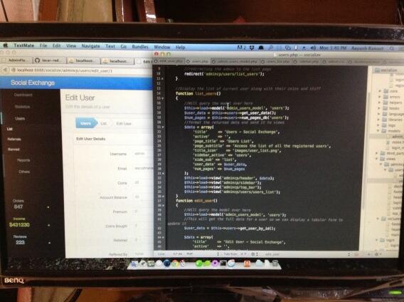 PrathmeshRanaut's tweet image. Something I am working on! #codeignitor #php #coding