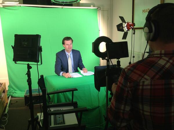 Green screen opnames in onze studio in opdracht van <a href="/artica_bv/">Artica</a> met Jurgen Theunissen.