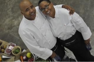 jcpschool's tweet photo. Husband and wife team, Chef Kelvin Joel and wife Jarlyne launching Jamie Oliver Tools with Philips. http://t.co/vmrIZZcDTV