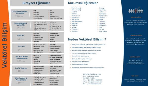 Neden Vektörel Bilişim ? vektorelbilisim.com