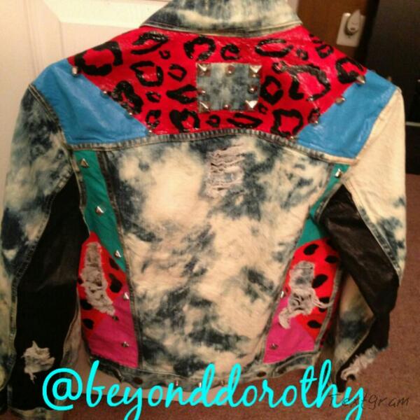 BeyondDorothy's tweet photo. Custom Jacket #bleached #handpainted #oneofakind #beyonddorothy http://t.co/qTGm32ORed