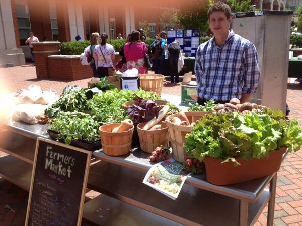 UNCC celebrates Earth Day with a locally grown farmer's market.