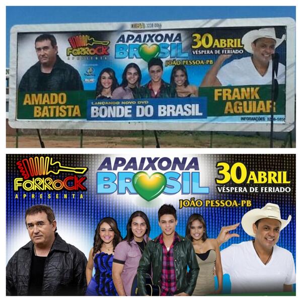 BondDoBrasil's tweet photo. É amanhã no #Forrock uma noite apaixonaste com #BondeDoBrasil @Equipe_FA e #AmadoBatista http://t.co/EZbyleb4Lb