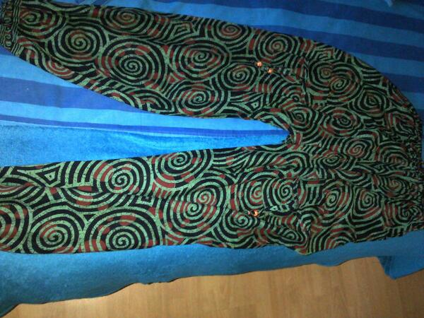Bought these awesome baggy pants in town last week and it already has a hole in it,, #cheap.. -where do I wear them?