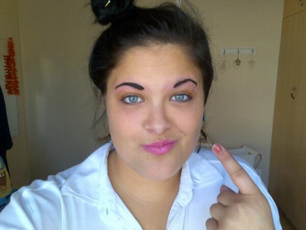 Ya, so now I have crazy eyes because the woman who did my eyebrows has a grudge agains me..#the tint is still on..