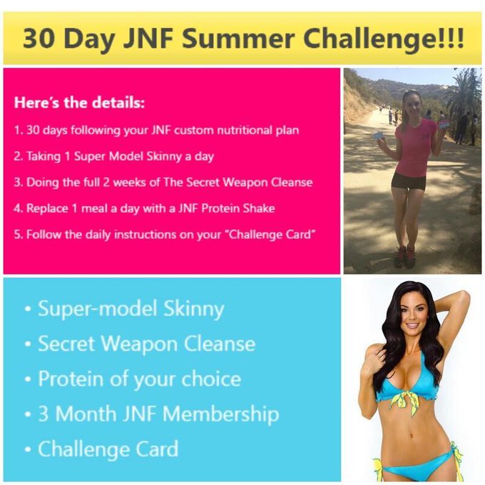 The JNF 30 Day Summer Challenge is selling like crazy! Get urs while it lasts! http://t.co/i3dVKSih5V<a href="/tag/hotties"class="tags"><span>#hotties</span></a><a href="/tag/av"class="tags"><span>#av</span></a><a href="/tag/avmondays"class="tags"><span>#avmondays</span></a>