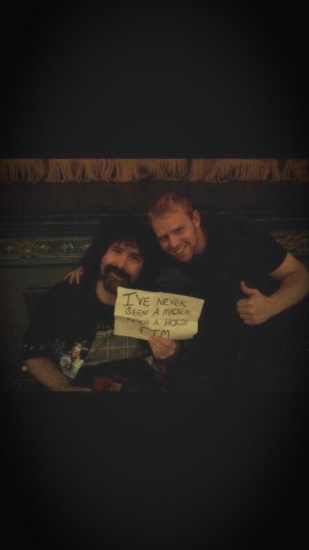 Any #SAFC fans that like <a href="/WWE/">WWE</a>  will enjoy this photo! @realmickfoley doing us proud!