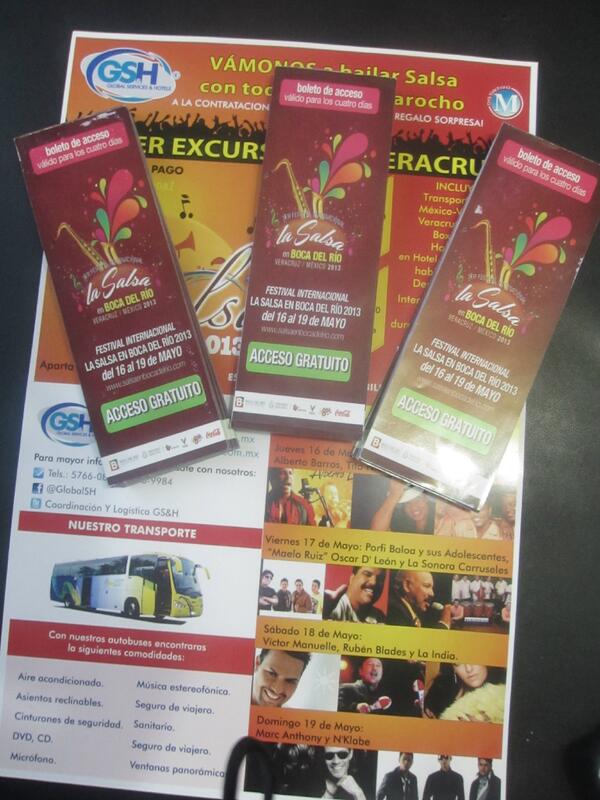 GlobalSH's tweet photo. Ya contamos con boletos canjeados para que puedan asistir a este gran festival Informes: 2158-9984 @salsaenboca http://t.co/mkgoUD1XtK