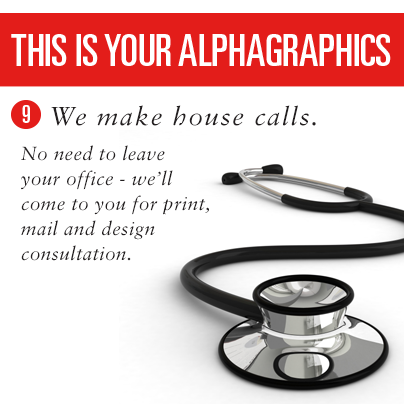 This is your AlphaGraphics. "We Make House Calls." #alphagraphics #AG #TeamEngage on.fb.me/LZpQR6