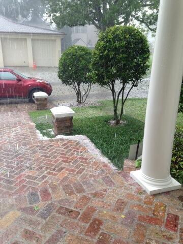 Twitter / CamilleWhit6: Pis of hail in #nola metro ...