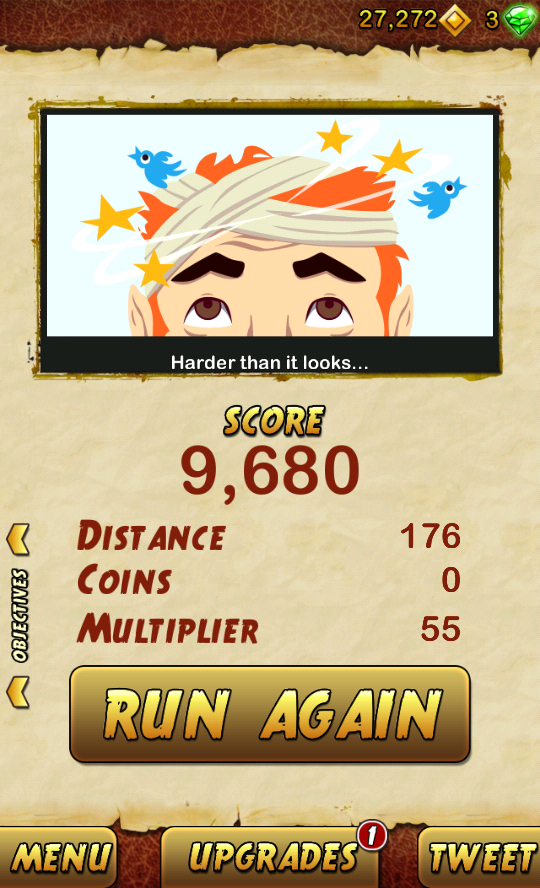 AlexWMBraga's tweet photo. I got 9680 points while escaping from a Giant Demon Monkey. Beat that! http://t.co/6hIezpIgap http://t.co/iVyWUmUHyP