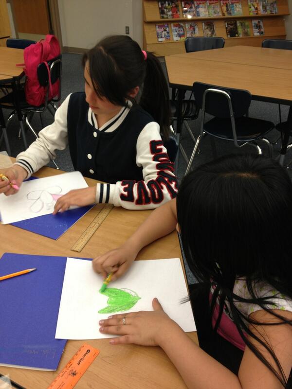 MonroeElem1's tweet photo. After school art class from Mrs. Kaur, an award winning artist! http://t.co/PBexOHnTpO