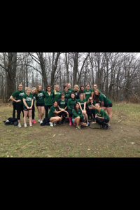 BingSwimDive's tweet photo. Womens team pic from the top of the nature preserve #ladycats #we http://t.co/V7QidmRqBj