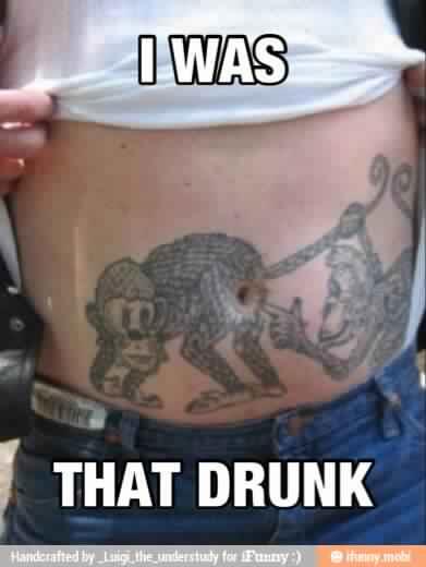 Xnovate082's tweet photo. Lmao for real I've never seen anyone drunk enough to think this is a good idea #TattooFail http://t.co/qaVaBHNpGQ
