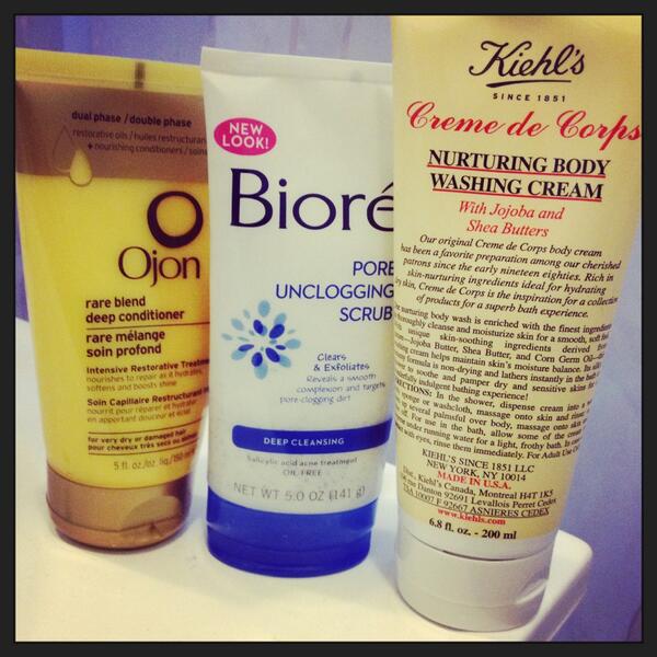 ojon's tweet photo. Enjoy! RT @LtBlackSwan A little late on this AM's shower testing @ojon @allure_magazine #bestofbeauty #beautyproducts http://t.co/wiMqCGAILn