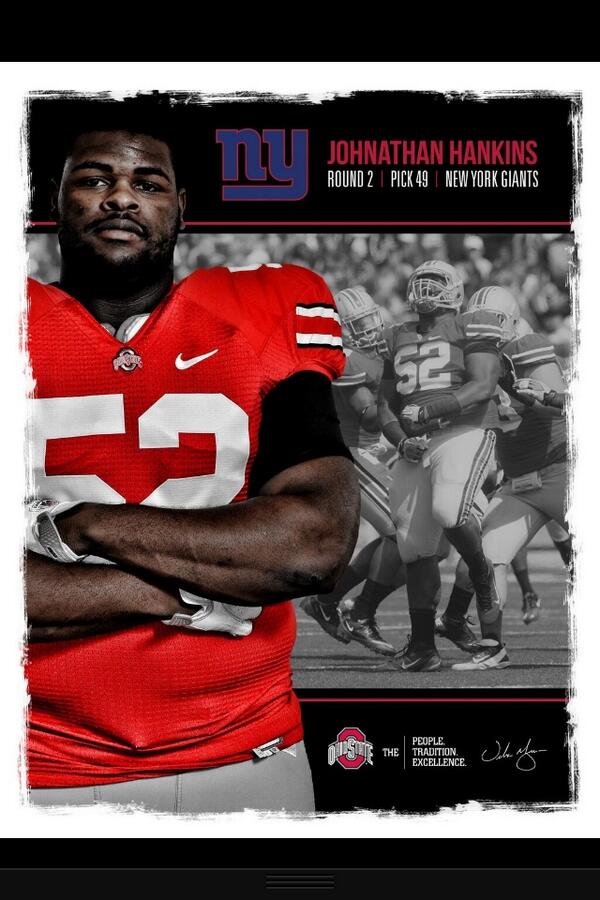 Everything_OSU's tweet photo. Well done Big Hank, best of luck to you #primetime http://t.co/gLk1ZJ2Sk2