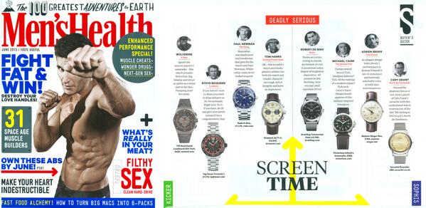 watches247's tweet photo. Laughing at @MensHealthUK comparison of @therealdcf1 TW Steel to Wolverine - as subtle as a metal claw to the face! http://t.co/WMeqKbKpH6