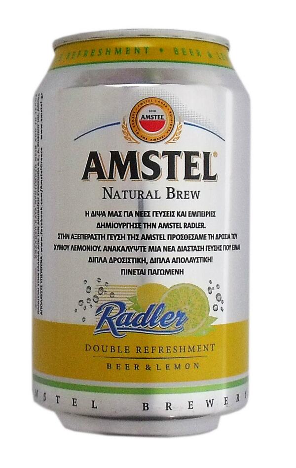InnovationJen's tweet image. Double refreshment available in #Greece. New Amstel Radler branded #beer and #lemon @innovationpla