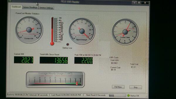 PaulJManoogian's tweet image. Beta version of my app that talks to @thingspeak, #pachube, a local db and reads from #bluelineinnovations PCM.