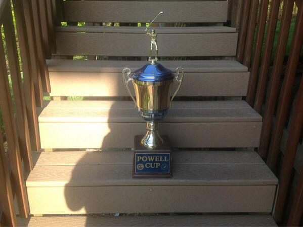 chuckbturf's tweet photo. Here is the Prize. Good luck today to both the Bluegrass &amp; Kyana. May the best team win the Powell Cup! http://t.co/Jm46QUI4Bb