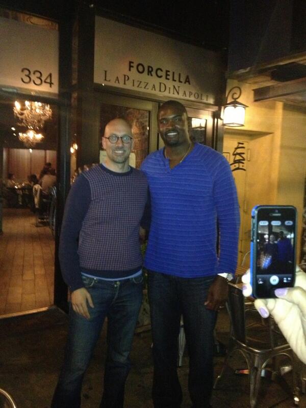 #mathiaskiwanuka was guest @forcellanyc yesterday! What a cool guy!!! #nygiants #forcella #mathiaskiwanuka