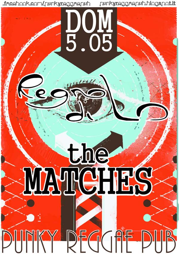 Domenica 5 maggio 2013 - The Matches + Regno di Lo <a href="/Punky/">Kat</a> Reggae Pub
Dalle 17 free entry. facebook.com/events/4427956…