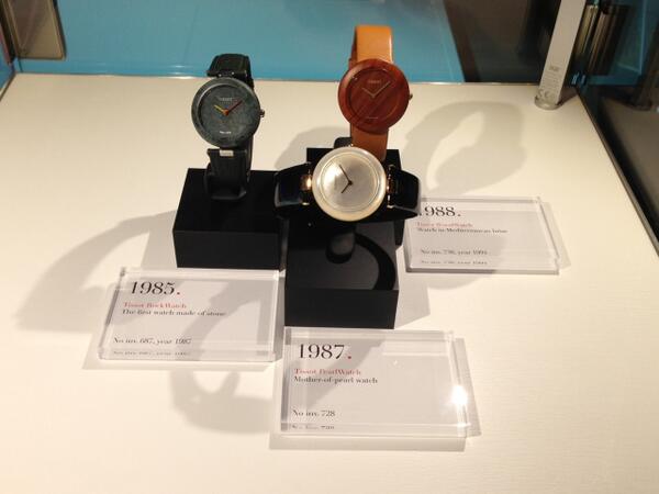 TISSOT's tweet photo. Tissot showcases mixed-material timepieces @BaselWorld, incl the 1st watch made of stone #Baselworld2013 #TissotTime http://t.co/mwRPJIfc19