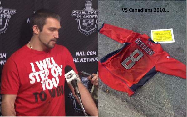 EstelleDMenard's tweet photo. Alex Ovechkin veut piétiner les #Rangers de New York... Est-ce qu'il se serait inspiré du #CH en 2010 ? #seriesNHL http://t.co/vdKZobZ3Ia