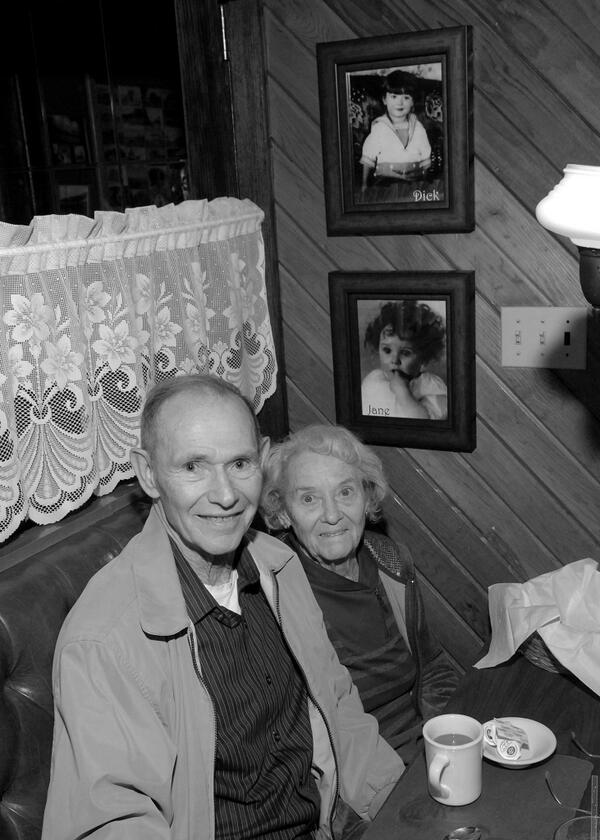 MenzRestaurant's tweet photo. Two of our most Loyal and longest customers who have become family. Dick and Jane. Customers for 30+ years. #Loyalty http://t.co/mAhh9jD8OL