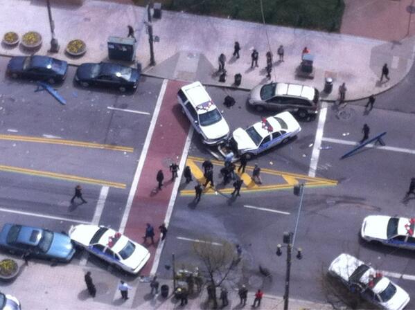 tombrede's tweet image. Aftermath of chase scene in #ROC for Amazing Spider-Man 2 film. #EMAgency
