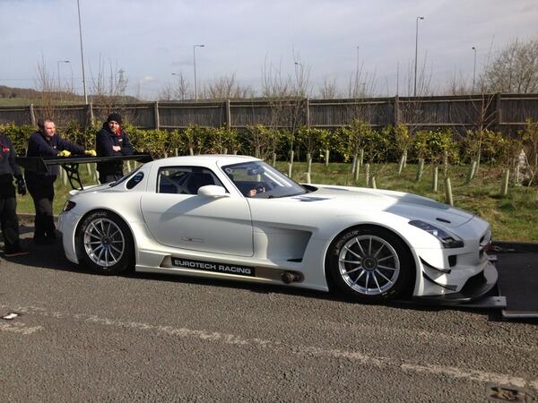 Here's one of the other cars we look after. #SLS #GT3