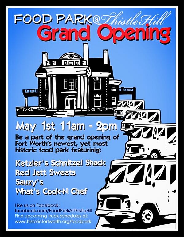 whatscooknchef's tweet photo. Fort Worth's newest food park! Spread the word. See ya there tomorrow. @VisitFortWorth @HistoricFW http://t.co/7l2NRXrHF6