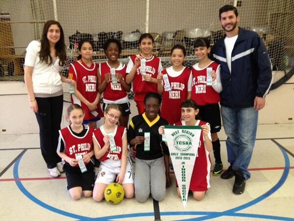 stphilipnerices's tweet photo. Indoor girls soccer champions. http://t.co/D4N9RjfGtu