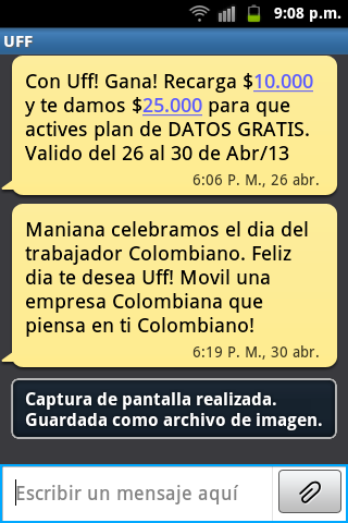oxavi's tweet photo. @Uff_MOVIL Envía publicidad engañosa a sus usuarios http://t.co/DiS7g0wsjz