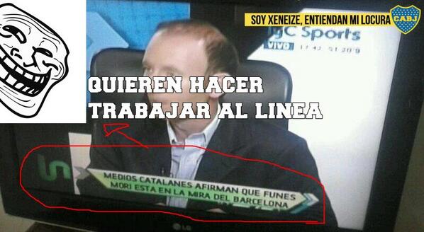 riber_a's tweet photo. FUNES MORI AL BARCELONA? NO POR DIOS QUE LE VIERON . http://t.co/DQxBu4s1XH