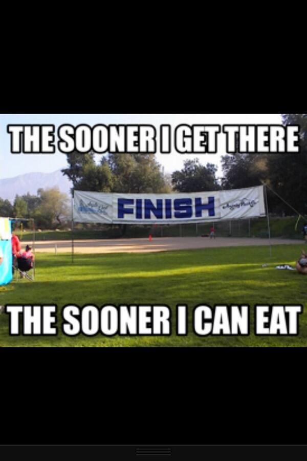 DistanceRunner6's tweet image. This anyone else's thoughts finishing a race? #DistanceRunnerProbs