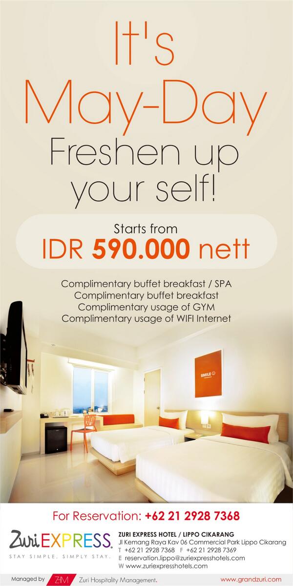 Enjoy the promotion room rate..! Starts from IDR 590.000,- nett / night ...!!