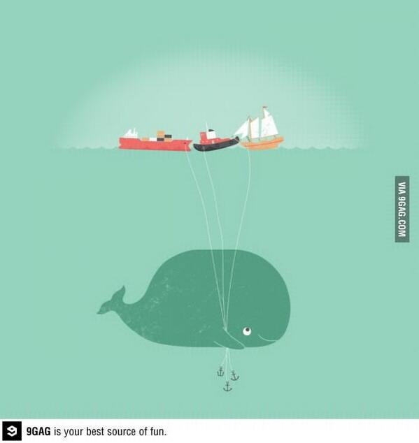 9GAG's tweet image. Whale Balloons..