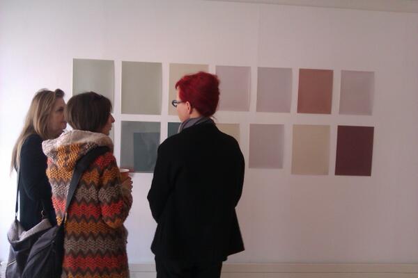 LeelaThornfield's tweet image. f&amp;amp;d cartier's abstract compositions of photographic papers are revealed at first #Diffusion2013 opening