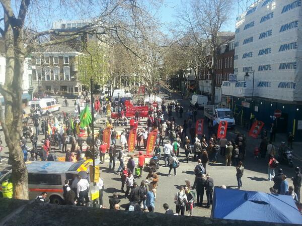 oldsessions's tweet photo. #maydaymarch all starting on our doorstep! http://t.co/g9gOtjI5ZK