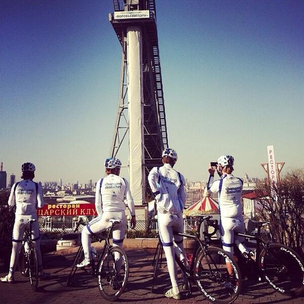 teamnovonordisk's tweet photo. The Devos in Russia for #FiveRingsofMoscow, a race that wouldn't have let a team with #diabetes compete a few yrs ago http://t.co/EdKfwpjgyp