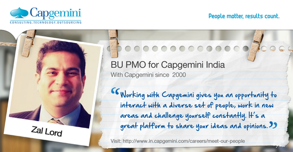 CapgeminiIndia's tweet photo. Life of Zal Lord, BU PMO for #Capgemini #India. #KnowOurPeople http://t.co/8psubgePMl http://t.co/VX14bX3JZ7