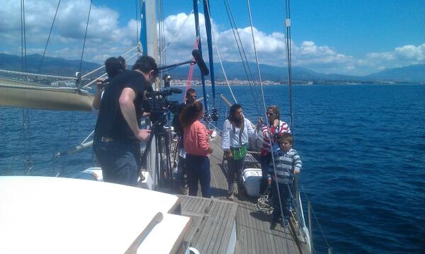 VelerosTuristic's tweet photo. hoy grabación de un reportaje de turismo marinero, ha sido genial!! http://t.co/sxanyQl9H2