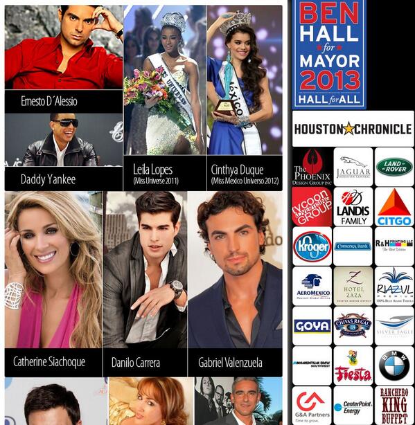 latinolearningc's tweet photo. Gala with the Stars with a major sponsor; "Ben Hall for Mayor 2013" &amp; Houston Chronicle http://t.co/LlOHwiZBRO