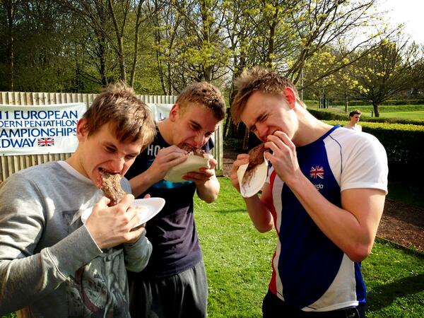 Summer term at Millfield means Steak Night Wednesdays. 1 rule: no silverware #welcometothejungle