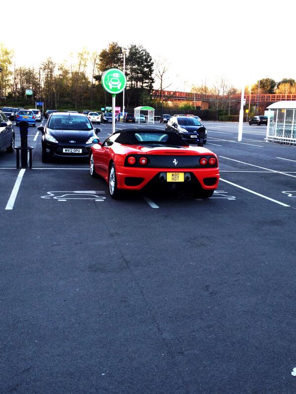 W8O HOT displaying Inconsiderate Parking