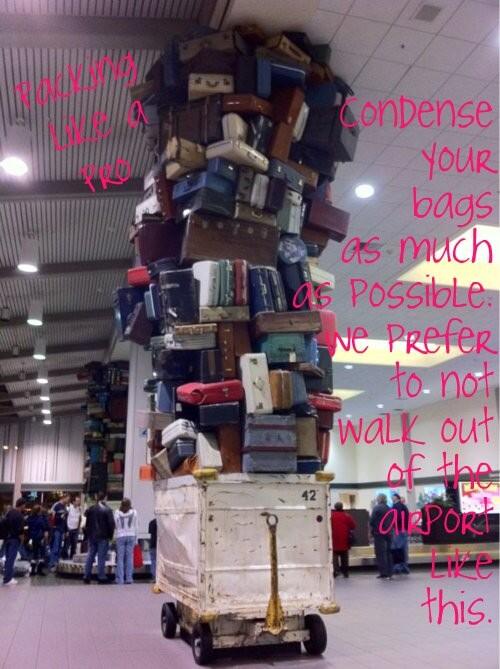 GlobalEncounter's tweet image. Packing like a pro 2! #packinglikeapro #toomanybags