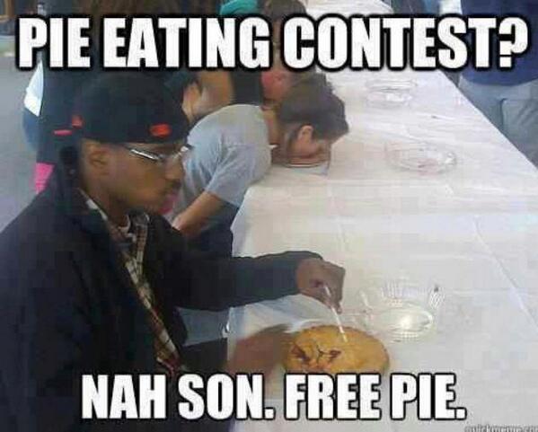 EverythinFunny's tweet photo. Free Pie! http://t.co/oZS7FNWRNK