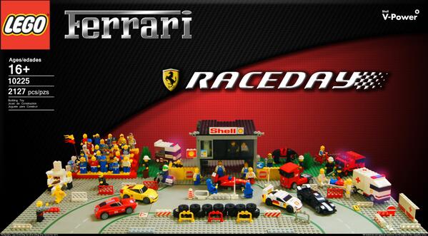 MADMANzZz's tweet photo. @Shell_Australia Ferrari Raceday! #Shell_LEGO excuse to dig out my old collection of Lego. http://t.co/9dd2Ky6Kip