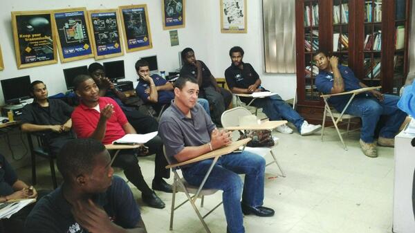 Had a great visit with the students at the Superior Auto Training Centre @ppmcayman #progressives